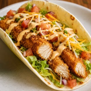 Chicken Finger Taco